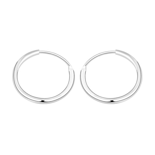 Minimalist Mini Circles 925 Sterling Silver Hoop Earrings